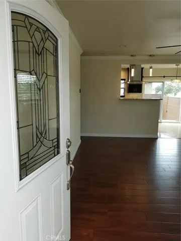 entryway into home from enclosed deck