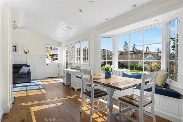 Breakfast nook just off the kitchen.