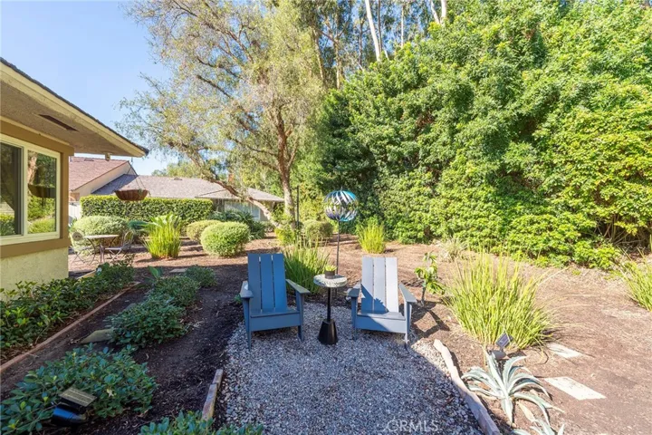 Sitting area outside front door