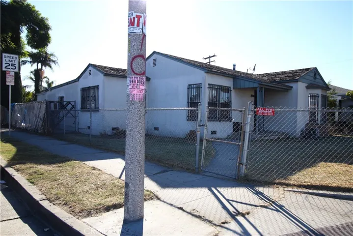 east side of house