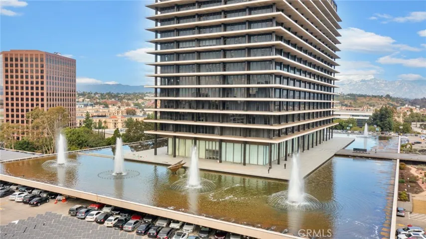 Fountains before the DMV building