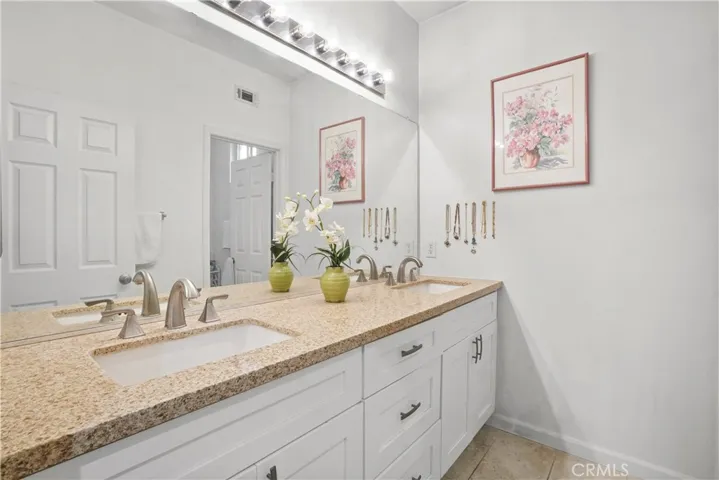 Upstairs: Bathroom 2 with double sink