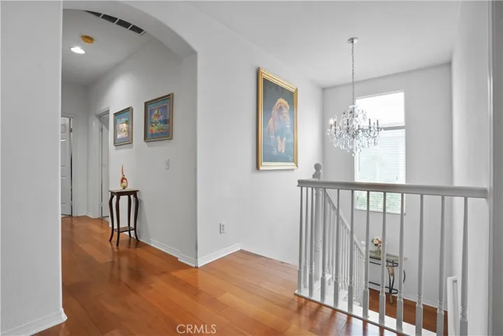 Upstairs: offers 4 bedrooms and 2 full bathrooms