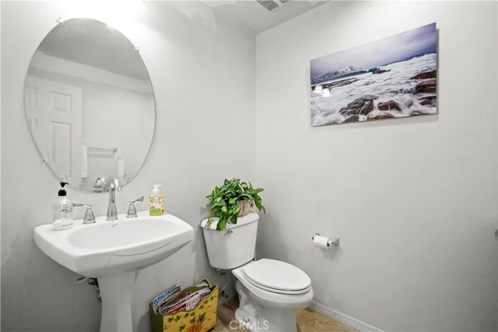 Downstairs: Powder room