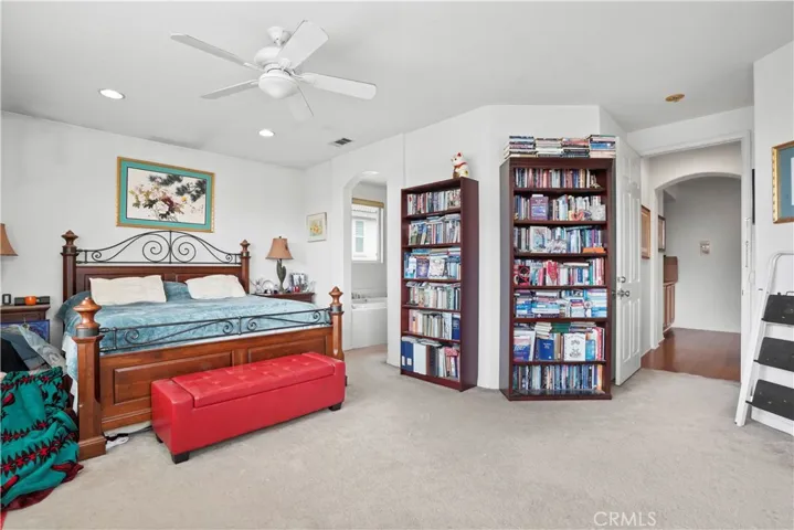 Upstairs: Main Suite large enough for a Cal King bed with additional space to spare. Has it's own private bathroom and walk-in closet.