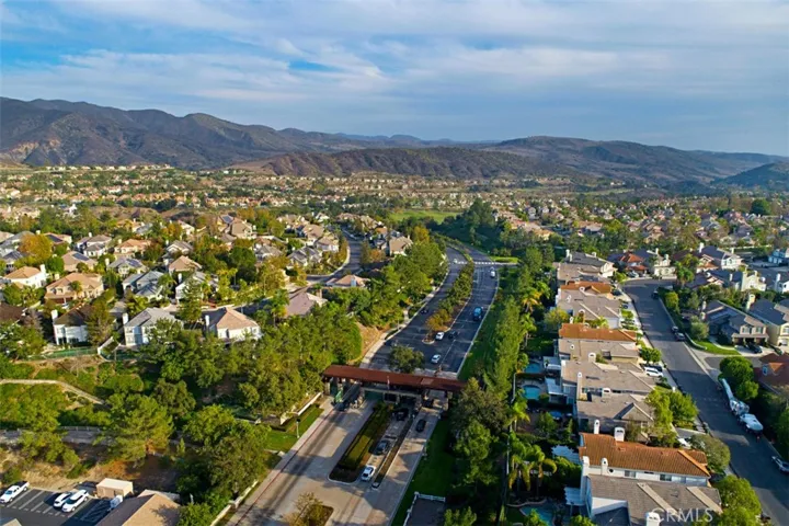 Aerial of Gate and Community