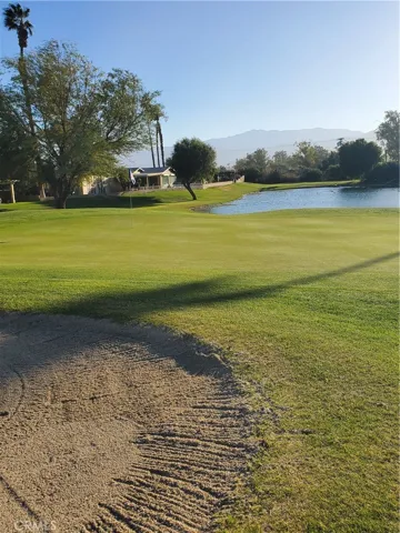 view of 8th green from back patio