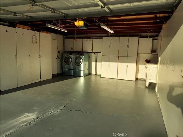 2 car garage and custom storage