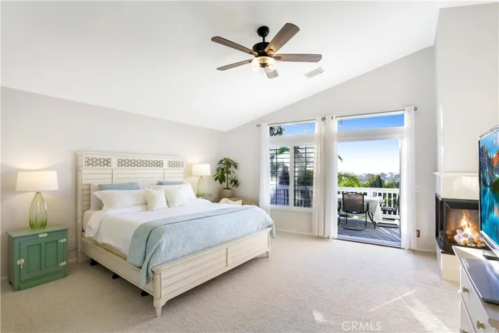 Huge Master Bedroom with Romantic Fireplace, new carpet, fresh paint and Amazing Views.