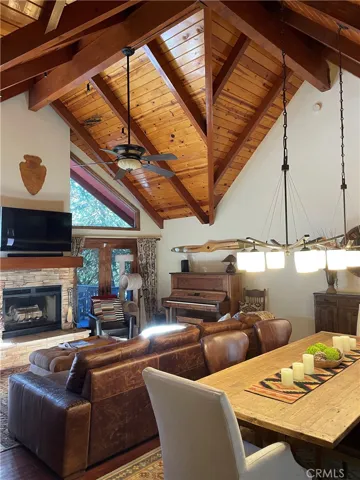 Gorgeous cathedral open beam ceilings