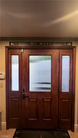 Front door interior