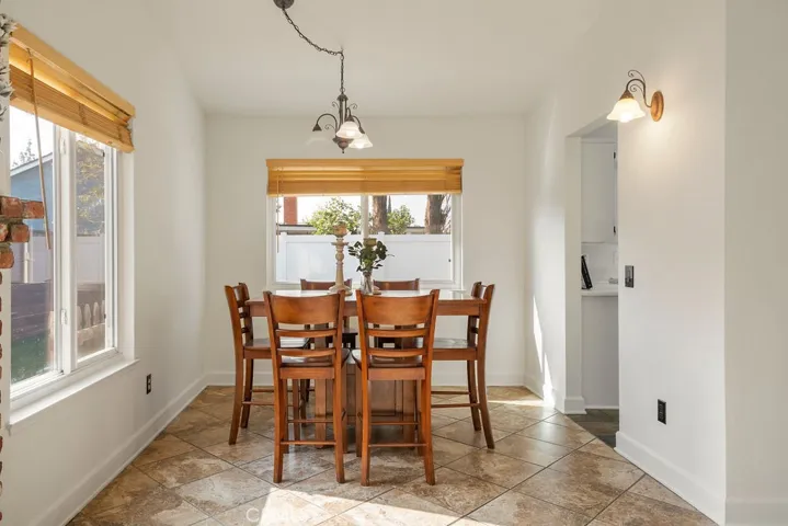 dining room in living room