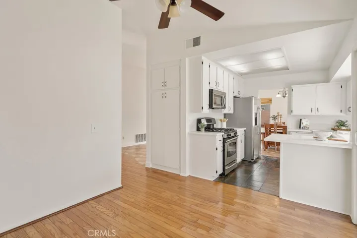 dining area open to kitchen