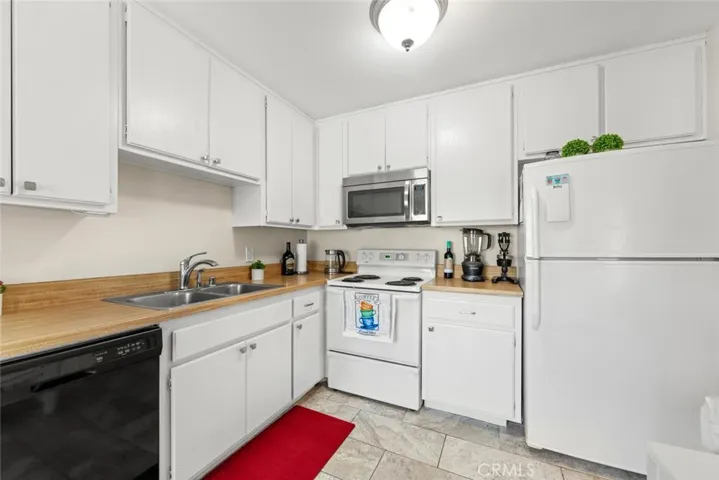 Kitchen with fridge