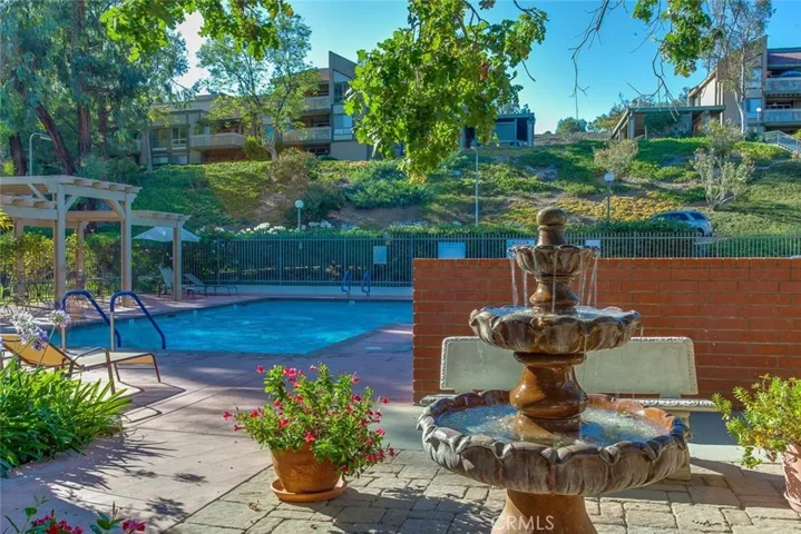 Community Pool with fountain