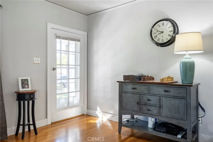 Inside the front door entry