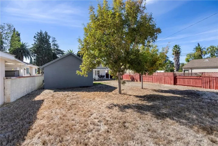 View of backyard from back corner of the yard.