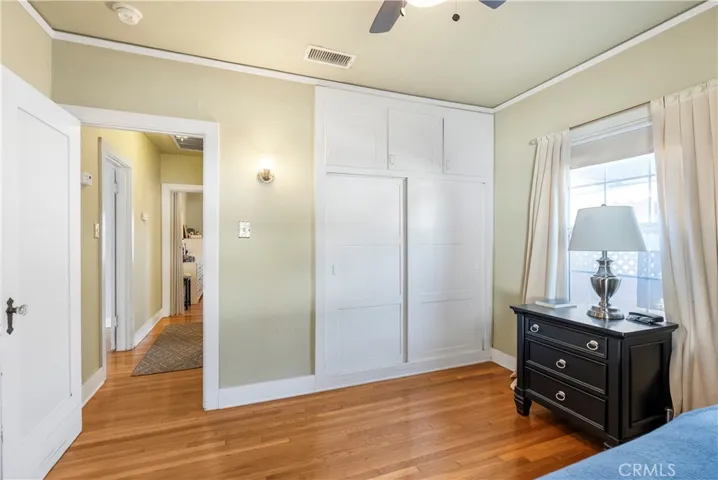 Alternate view of Bedroom #1 looking towards the hallway.