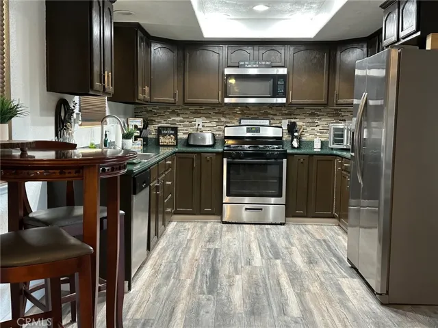 Kitchen and dining area
