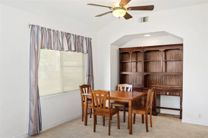 The Window in the Dining Area Brings in Lots of Light