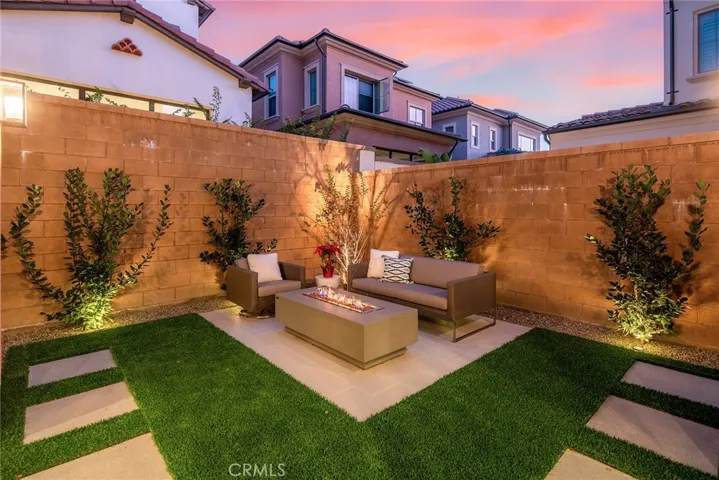 Backyard night view