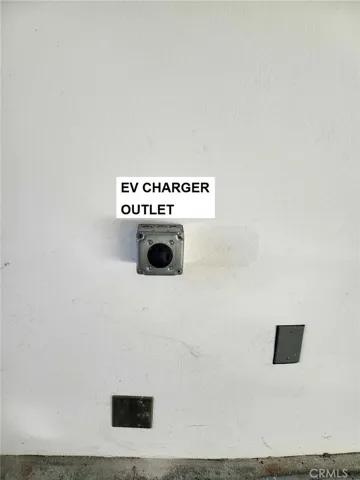 EV charger in the garage.