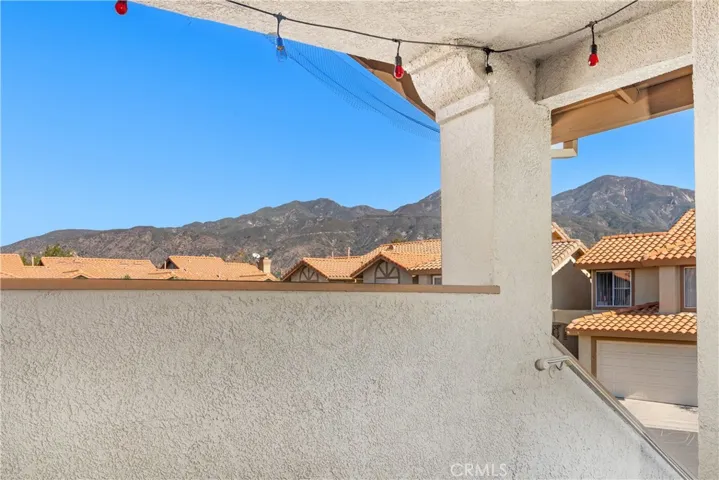 front porch with amazing mountain views!