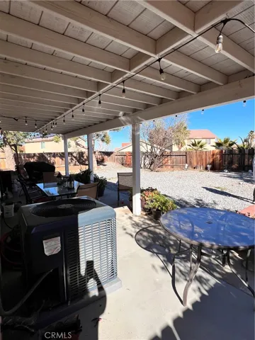 Under Patio view backyard