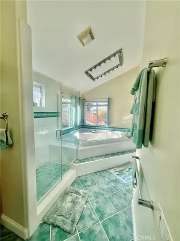 Separate shower and oversized soaking tub!