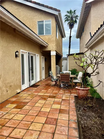 Beautiful saltillo pavers on side yard