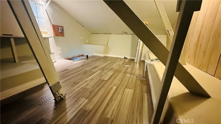 Finished attic from other end of room
