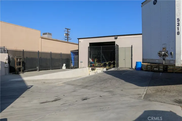 Below ground loading dock a