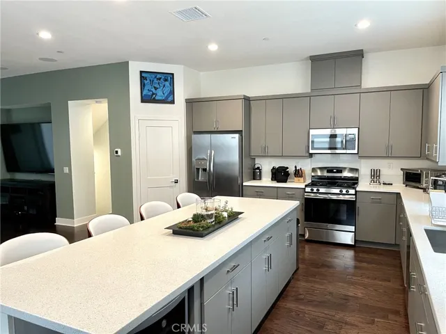 Stunning kitchen includes wine fridge & 10ft island