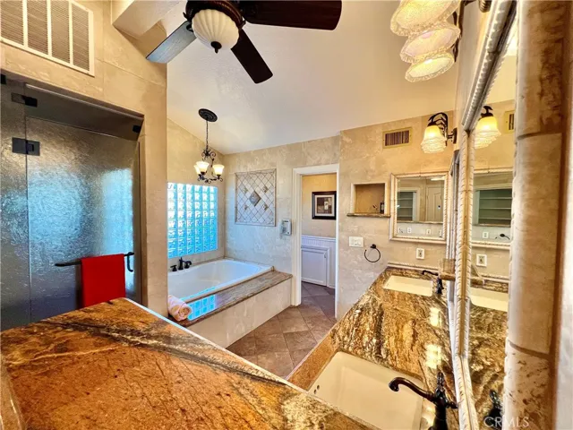 Primary Suite Bath w/ Steam Shower, Jet Tub & Massive Walk-In Closet