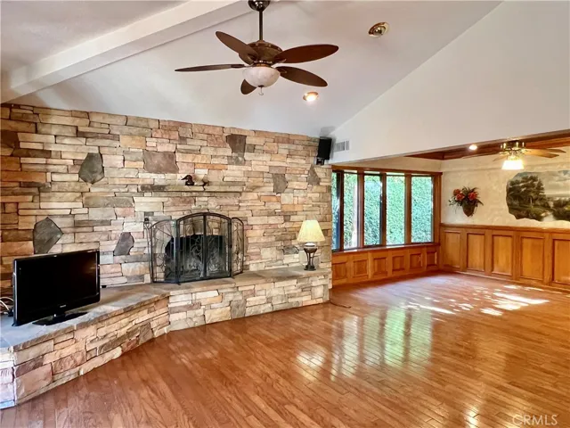 Open Den w/ Fire place