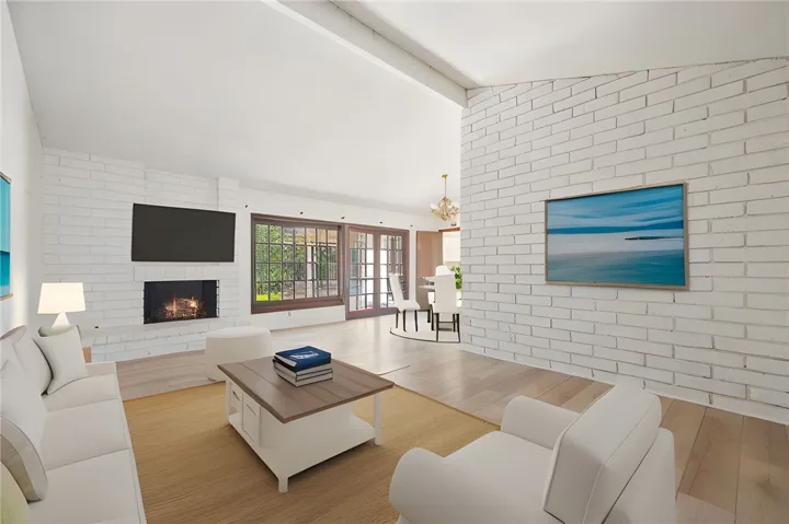 Living Room -virtually staged