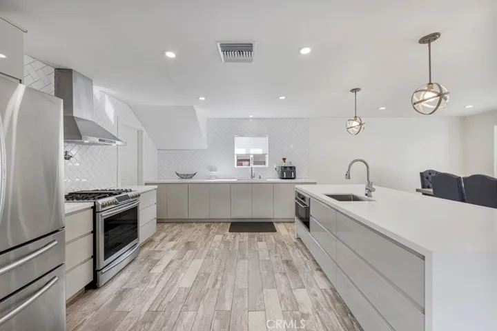 Large open kitchen