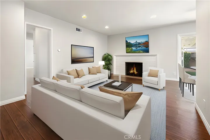 Family Room virtually staged