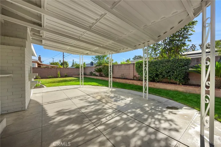 Large covered patio
