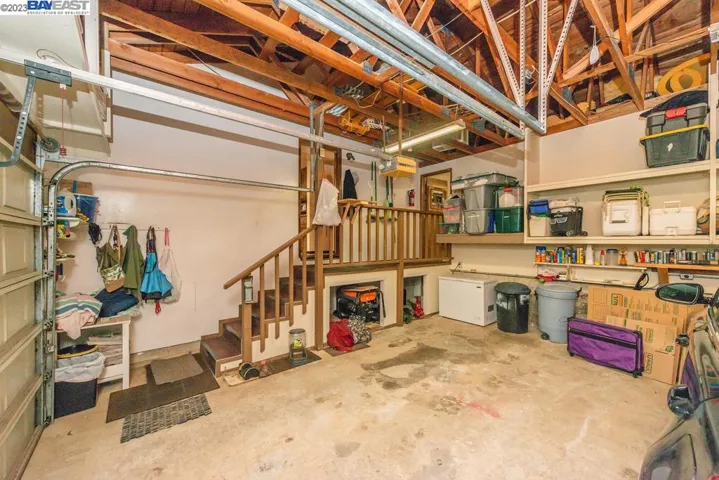 Entry to Home from attached garage, or laundry room/ office.