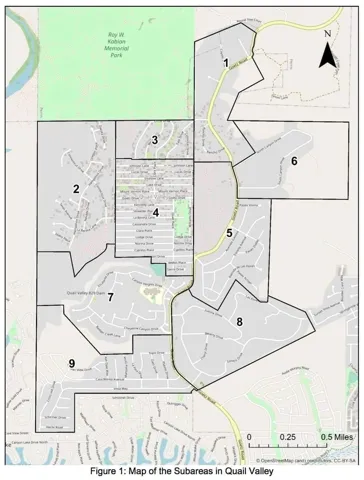 Map Quail Valley Septic