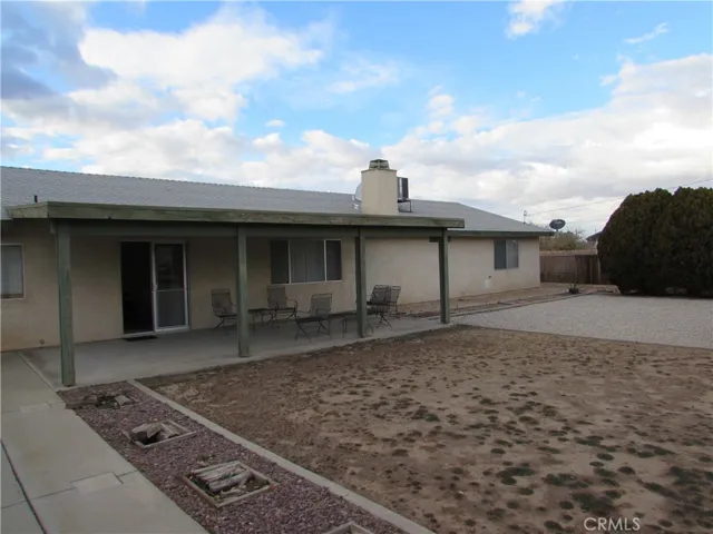 Rear yard with Covered Patio