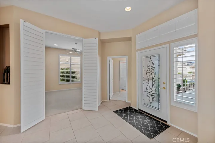 Glass insert front door