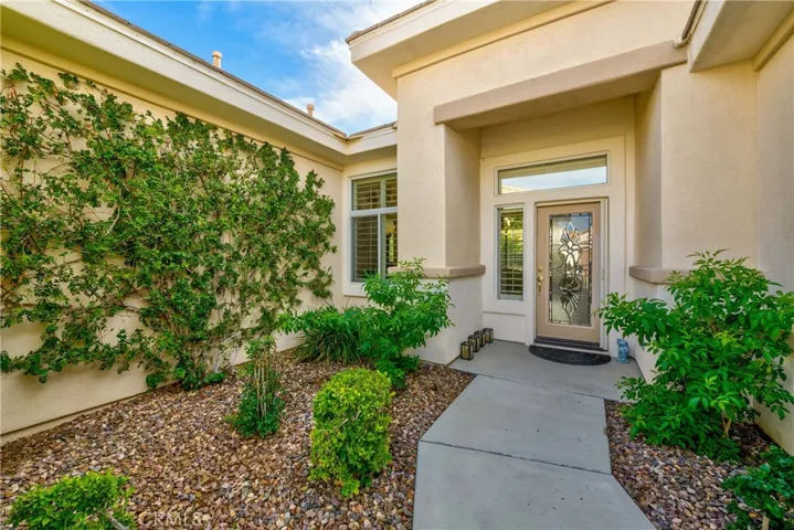 Enclosed gated courtyard.