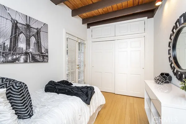 Previously staged. Additional upstairs bedroom.