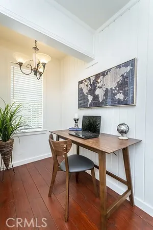 Previously staged. Upstairs office area.