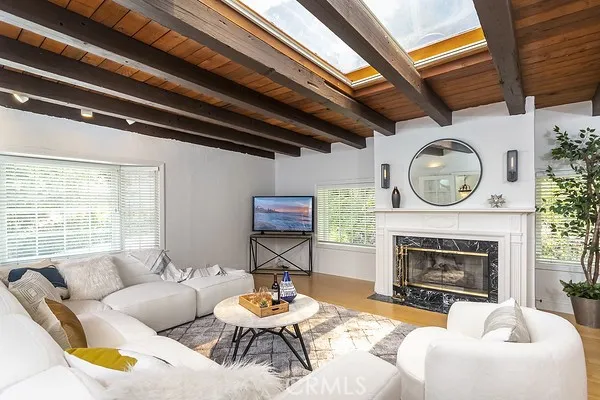Previously staged.  Living room.