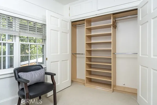 Previously staged. Main bedroom left side closet.