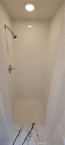 Separate shower.