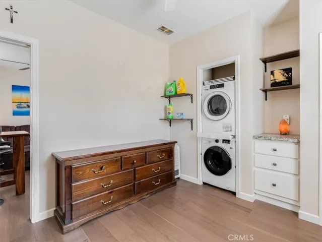Laundry in the second closet.